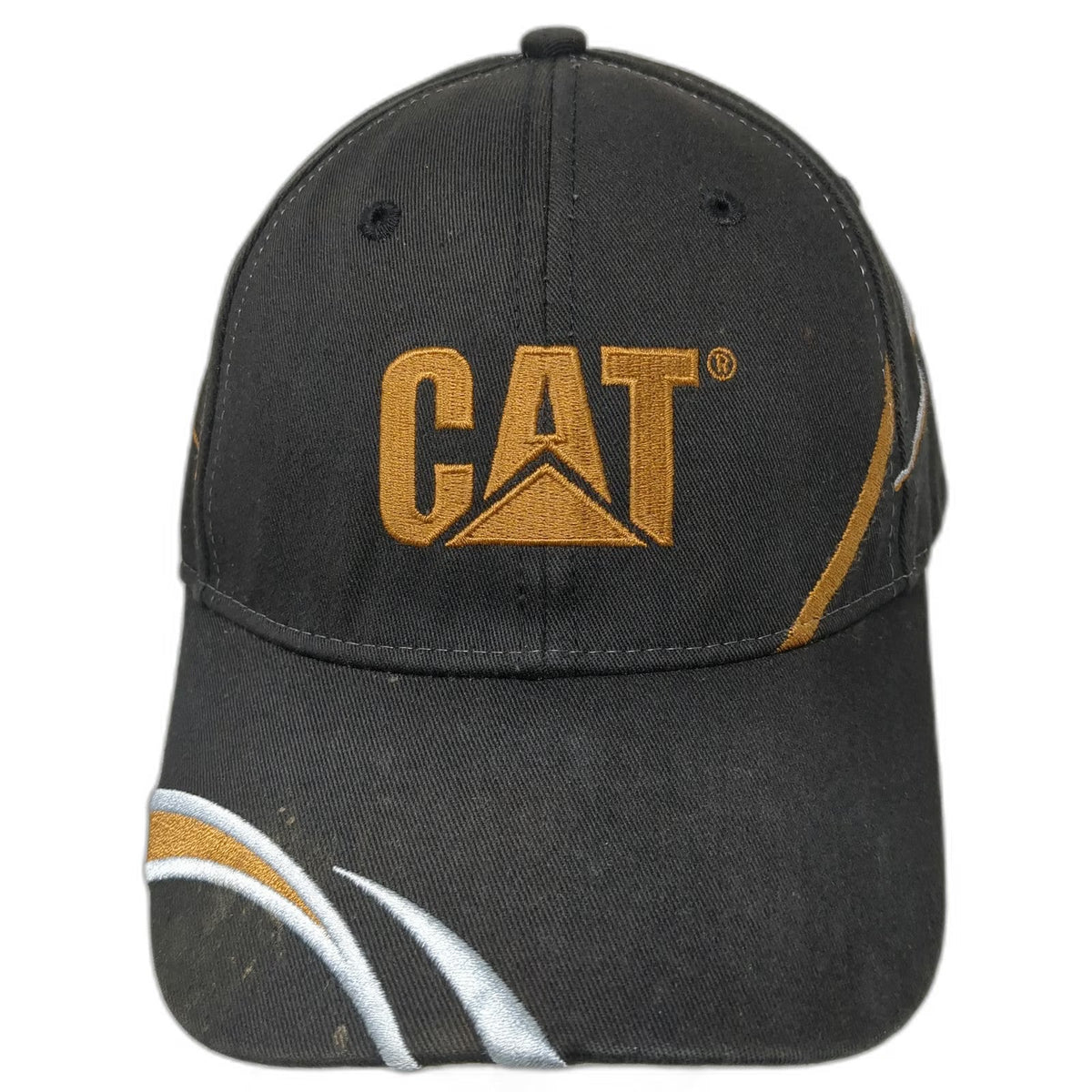 CAT Baseball Cap Black One Size Strapback Western States Equipment Logo Hat