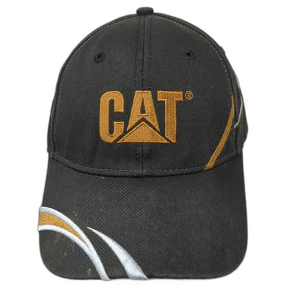 CAT Baseball Cap Black One Size Strapback Western States Equipment Logo Hat