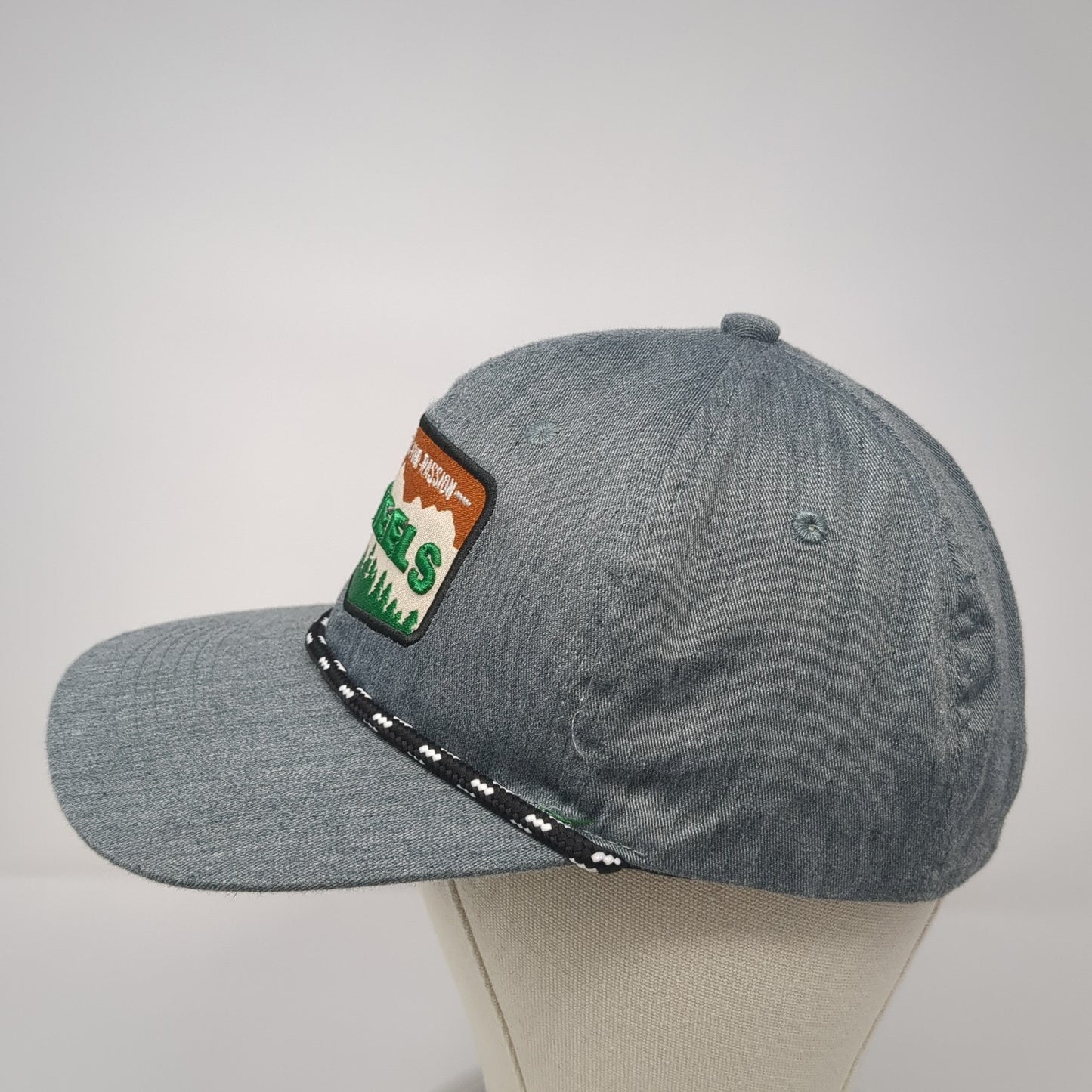 Discover Your Passion Scheels Snapback Rope Hat Gray One Size Adjustable