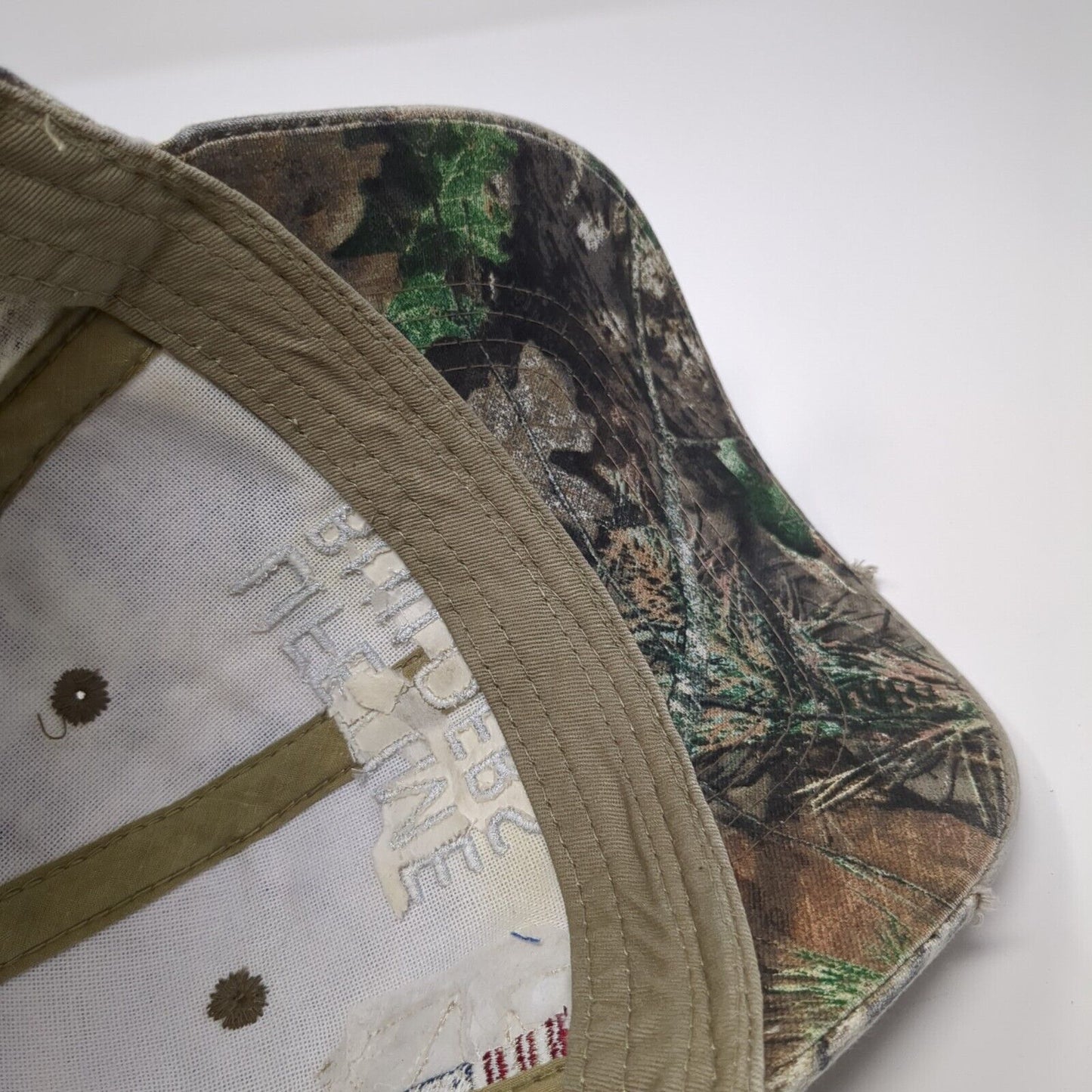 Lifetime Builders USA Strapback Hat Camouflage OS Adjustable Patriotic OC Sports