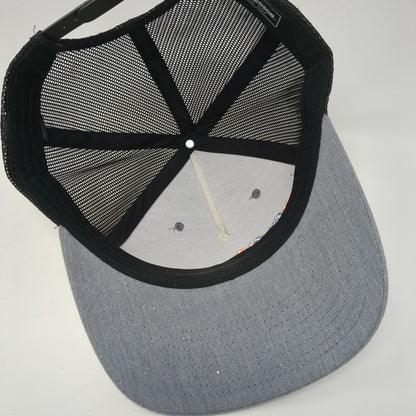 RMI Snapback Mesh Back Trucker Hat Gray One Size Embroidered Richardson