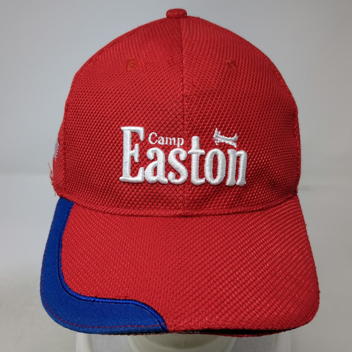 Camp Easton Boy Scouts of America Red Blue Baseball Cap Hat L Mesh Flag Logo