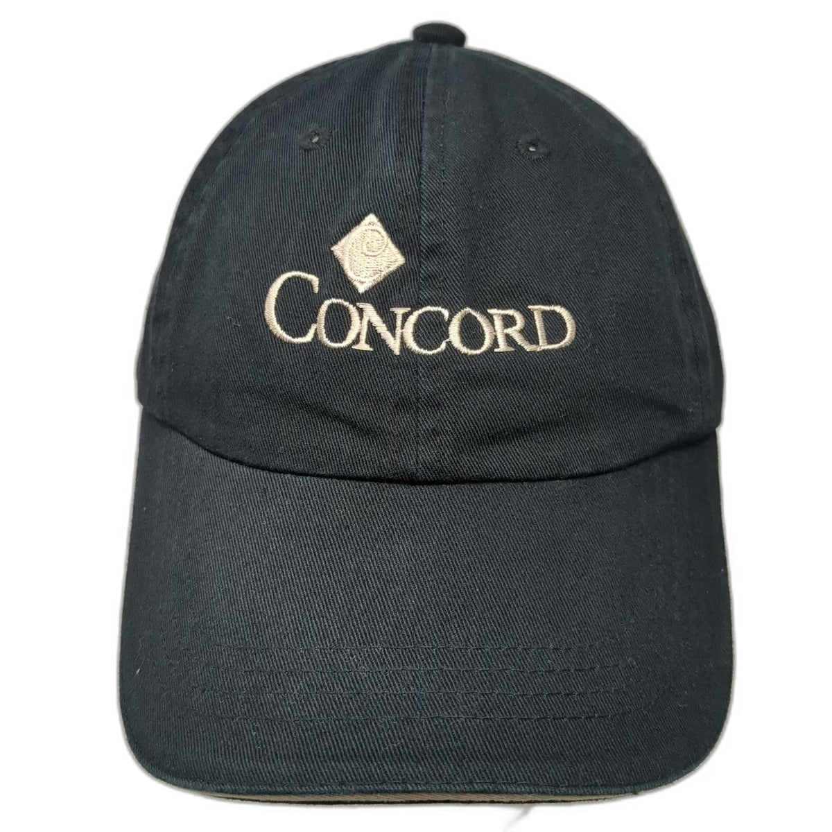 Port Authority Concord Anniversary Black Baseball Cap One Size Sandwich Brim Hat