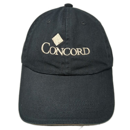 Port Authority Concord Anniversary Black Baseball Cap One Size Sandwich Brim Hat