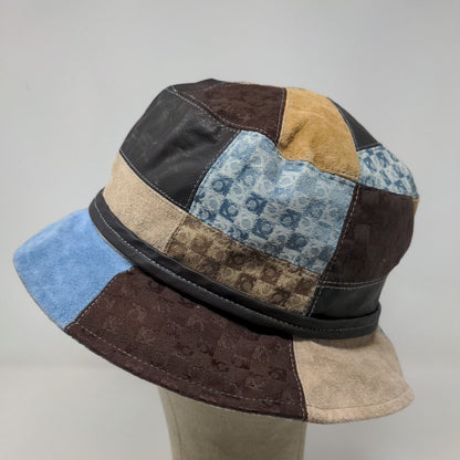 Liz Claiborne Women's Bucket Hat Multicolor Boho Patchwork Pattern