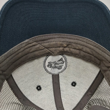 Ouray Sportswear Trucker Hat Blue One Size Mackay Bar Outfitters River No Return