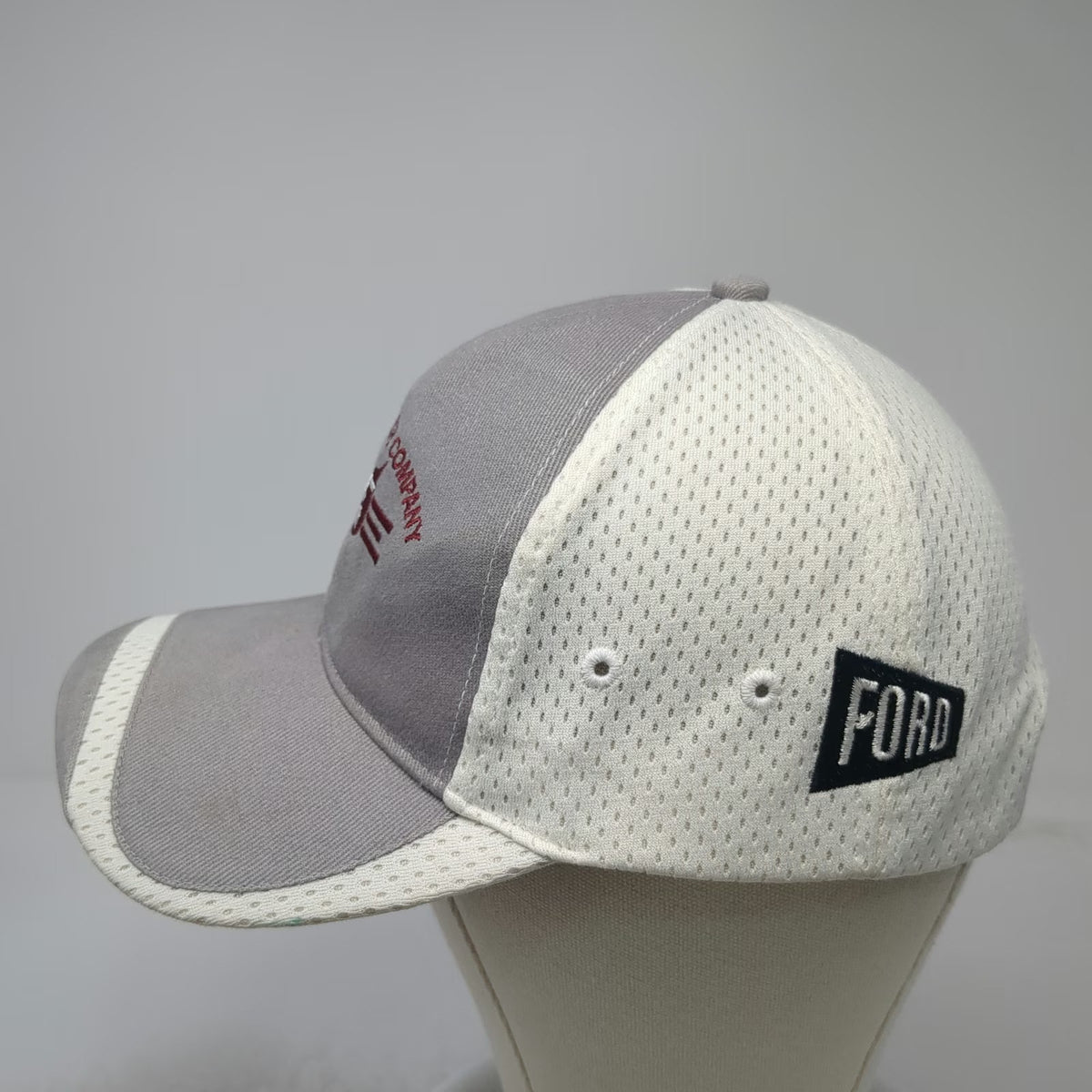 Incentives by Design H.D. Fowler Co Ford Baseball Cap Gray White One Size Hat
