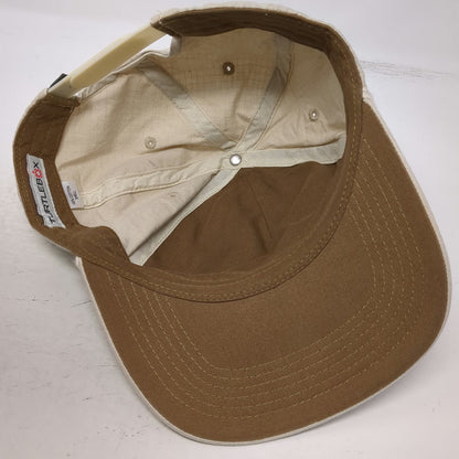 Turtlebox 5 Panel Beige Hat One Size Rope Saltwater Fish Embroidery Snapback