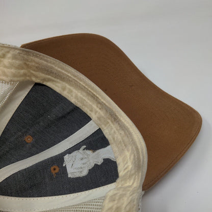 Southern Yell Snapback Trucker Hat Brown M/L Embroidered Mesh Back Richardson