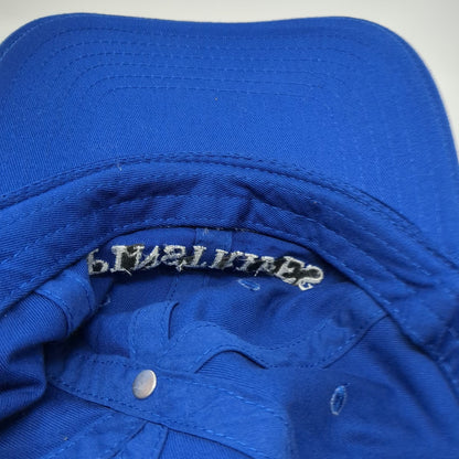 Fahrenheit Headwear Baseball Cap Blue One Size Pinstripes Strapback Cotton Hat