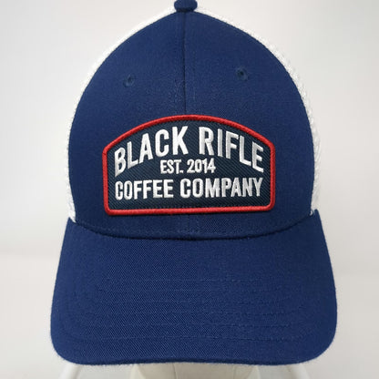 Black Rifle Coffee Company Trucker Hat Blue One Size Mesh Snapback Patch Logo