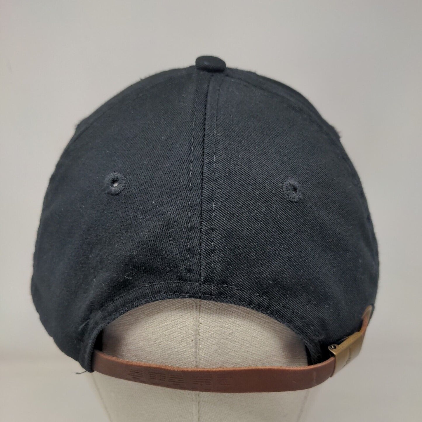 Lolis Mexican Cravings Slideback Hat Black One Size Leather Strap Adams