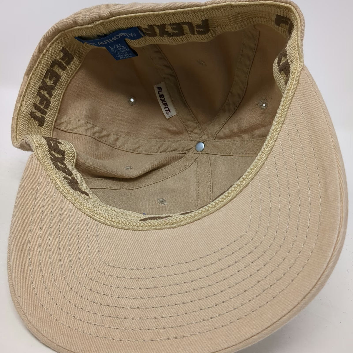 Port Authority Baseball Cap Beige XL West Valley Construction WVC Flexfit Hat