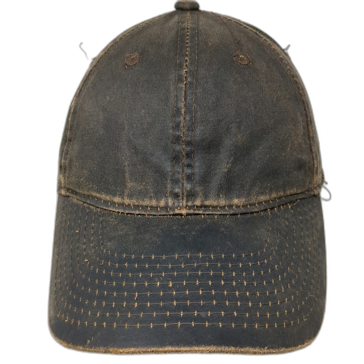 Signatures Baseball Cap Brown One Size Contrast Heavy Stitch Strapback Solid hat
