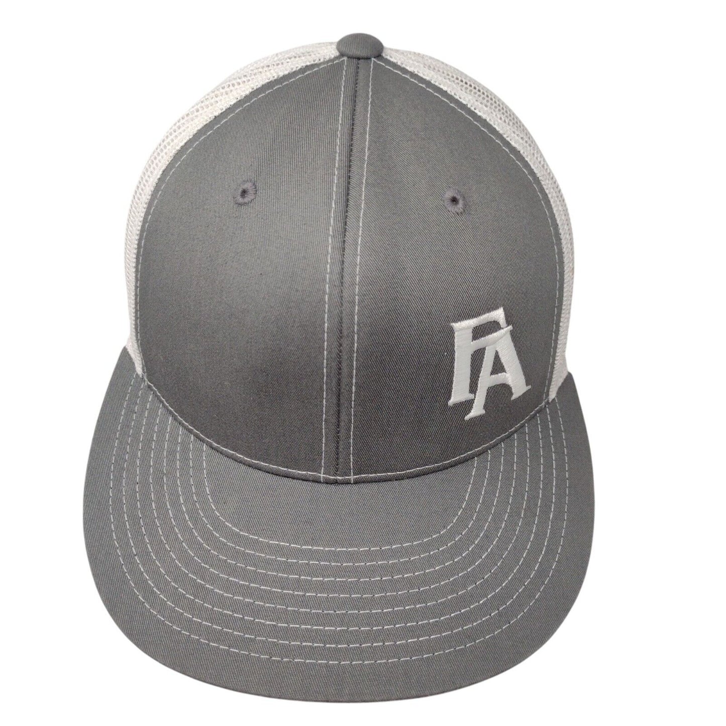 FA Snapback Mesh Back Trucker Hat Gray OSFA D-Series 4D3 Colorblock