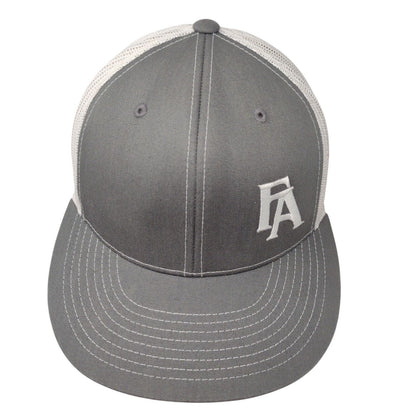 FA Snapback Mesh Back Trucker Hat Gray OSFA D-Series 4D3 Colorblock