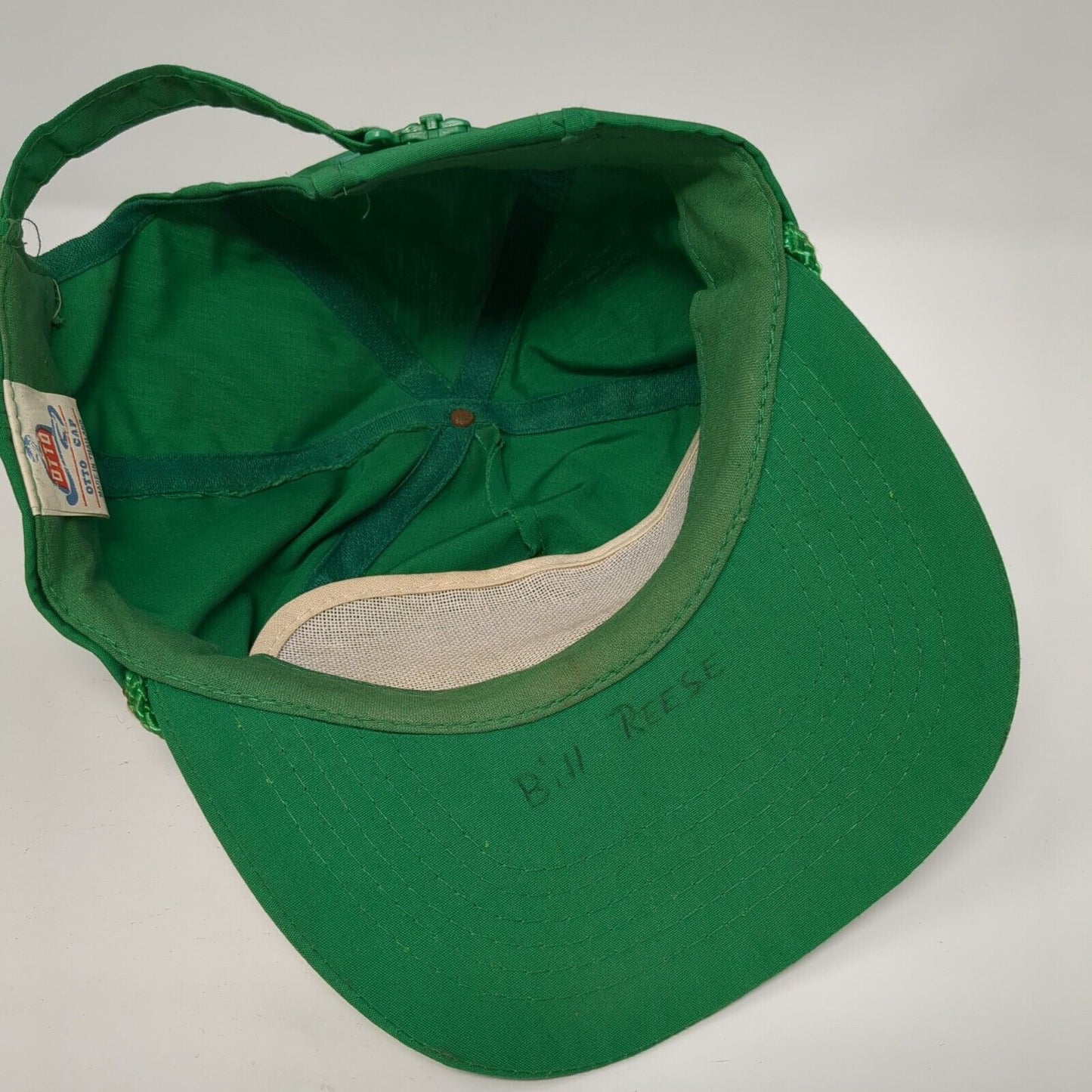 Wrag-Time Express Truck Slideback Hat Green OS Adjustable Embroidered Rope Otto