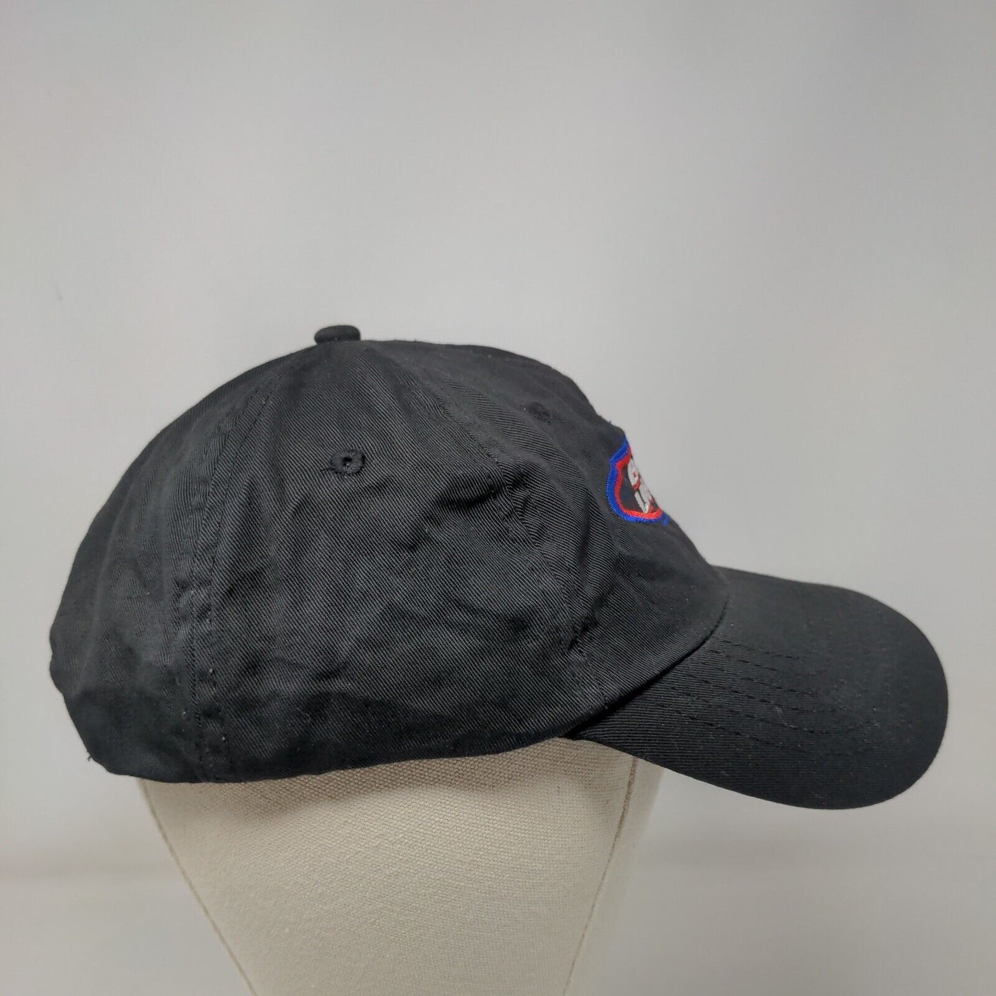 Bud Light Snapback Hat Black OSFA Adjustable Embroidered Vented Holes 6 Panel