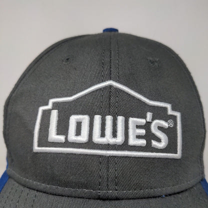 Lowe's Men's Snapback Hat Gray Blue Embroidered Logo Back End Appreciation 2020