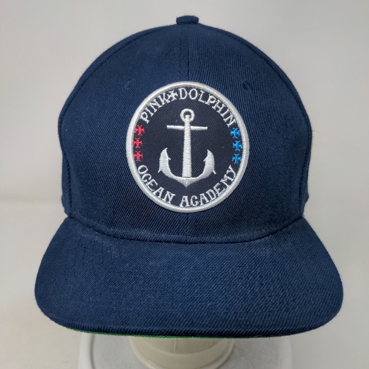 Pink + Dolphin Ocean Academy Slideback Hat Blue One Size Adjustable Embroidered