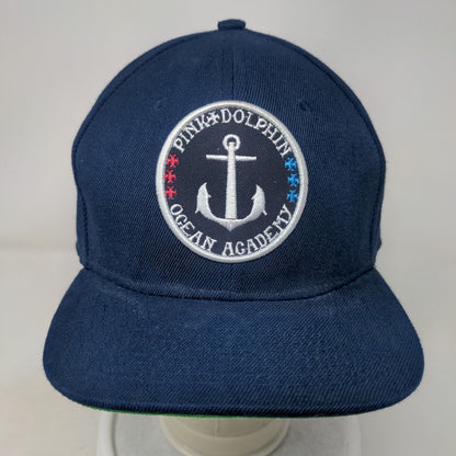 Pink + Dolphin Ocean Academy Slideback Hat Blue One Size Adjustable Embroidered