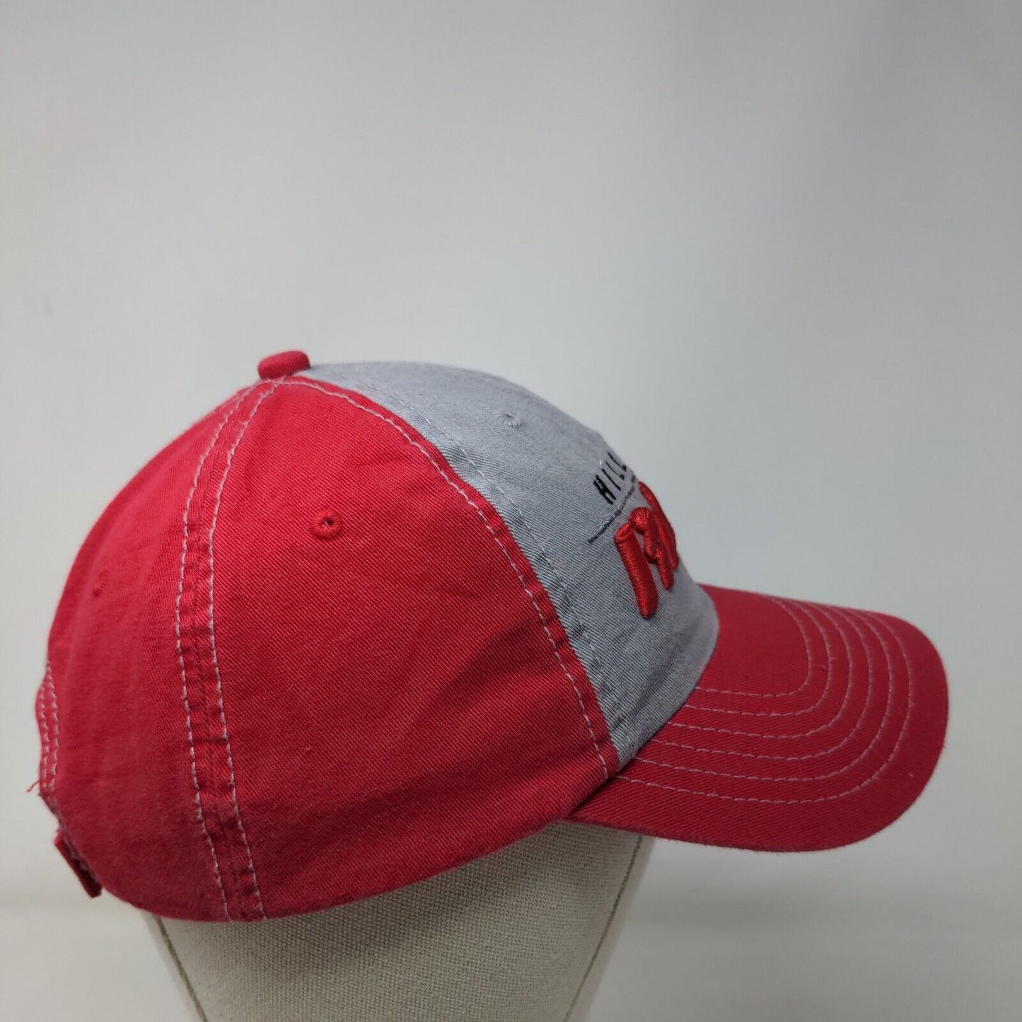 Hillcrest Rams Strapback Hat Red One Size Adjustable Embroidered 6 Panel Cotton