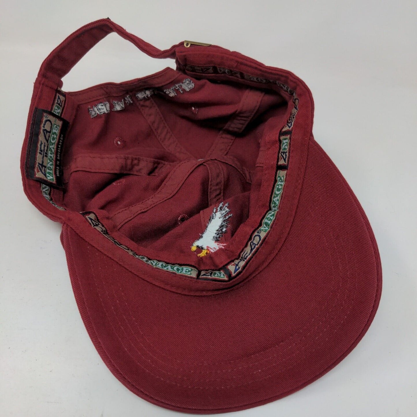 Red Tail Golf Club Slideback Hat Red One Size Embroidered Ahead Vintage