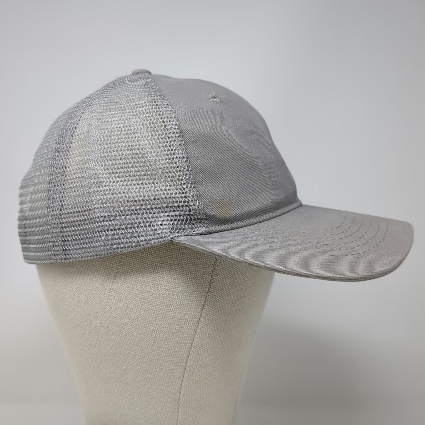 Lowe's 4 PROS Trucker Hat Gray One Size Mesh Snapback Workwear Logo Employee