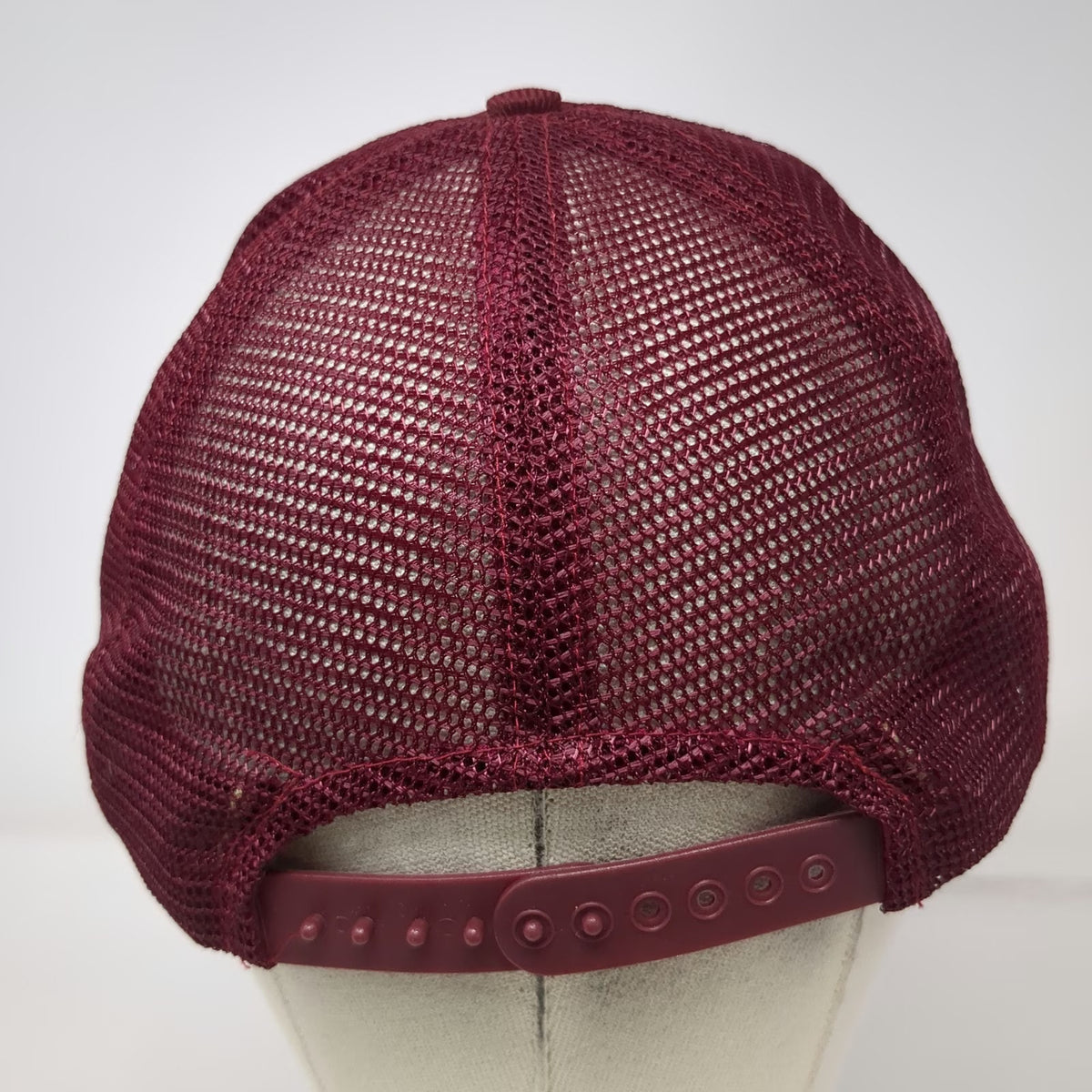 Winner Familian Pipe Supply Trucker Hat Red One Size Foam Mesh Rope Snapback