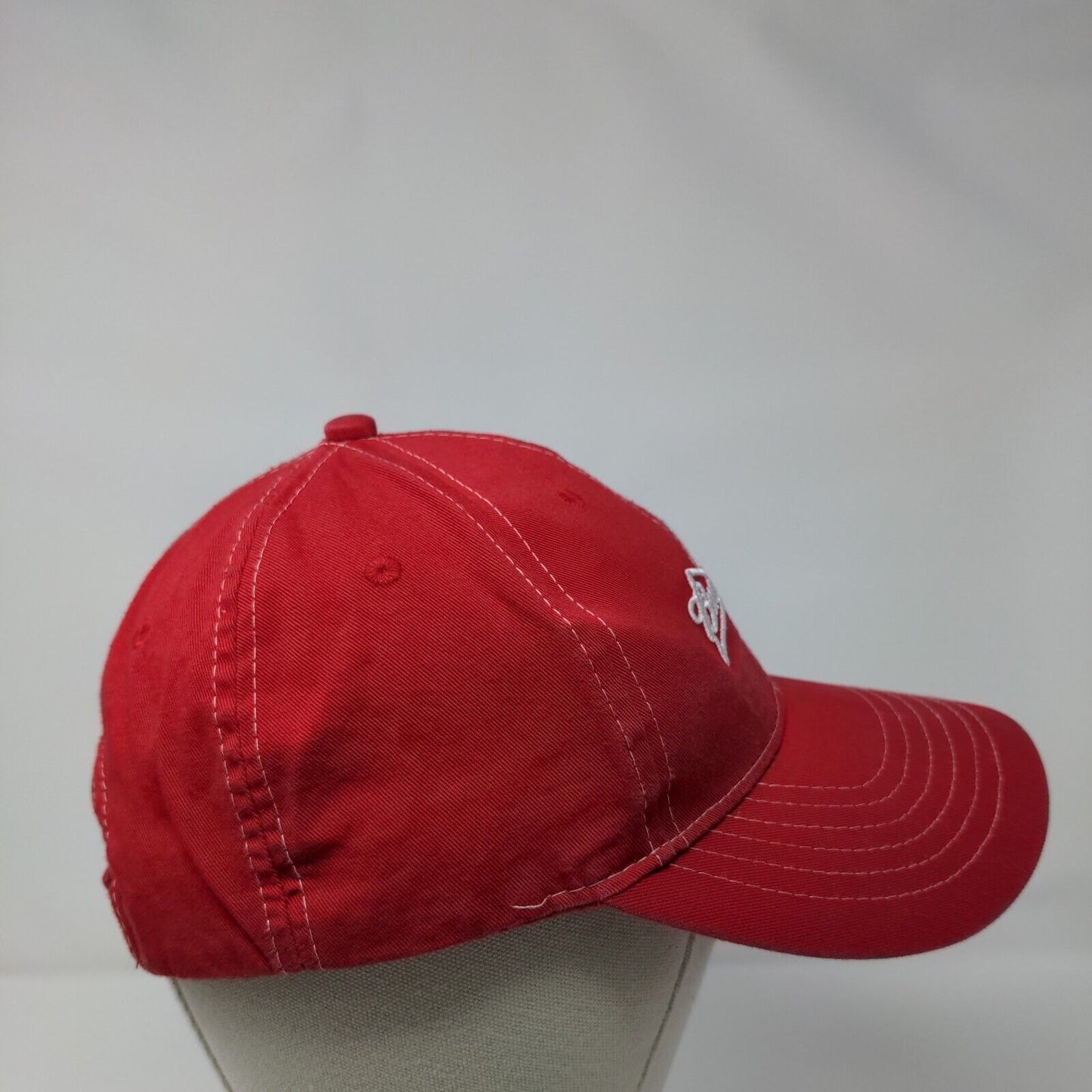 Budweiser Strapback Hat Red One Size Adjustable Embroidered 6 Panel