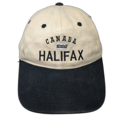 Celsius Baseball Cap Beige One Size Halifax Canada Strapback Two Tone Hat