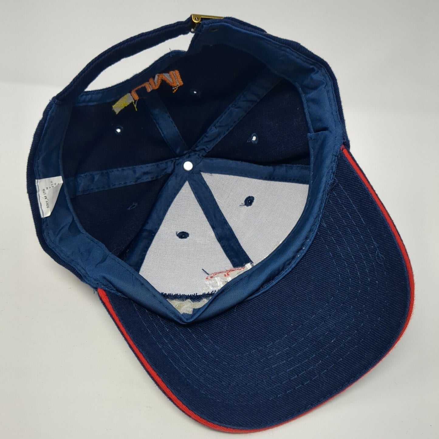 Orbit UMI Slideback Hat Blue One Size Adjustable Embroidered 6 Panel Cotton