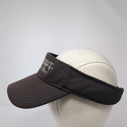 Midwest Pool Management Strapback Sun Visor Hat Black One Size Adjustable Otto