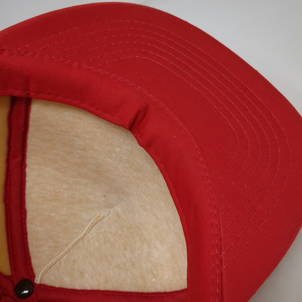 Vernon Headliner 5 Panel Hat Red White One Size Snapback Valley View Towing