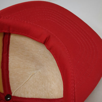 Vernon Headliner 5 Panel Hat Red White One Size Snapback Valley View Towing