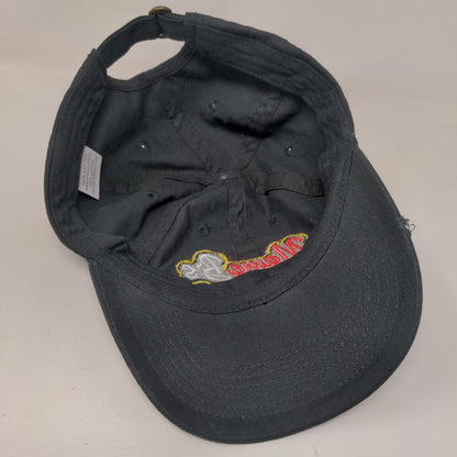 Mama B's Pizzeria Slideback Hat Black One Size Adjustable Embroidered Cotton