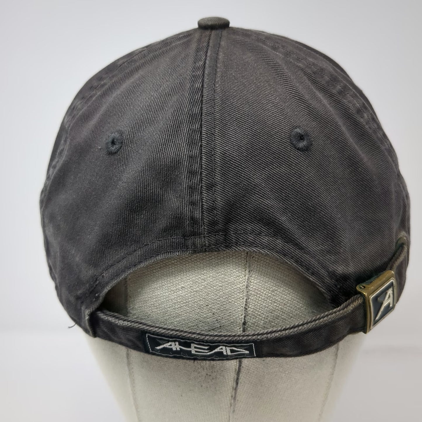 Ahead Baseball Cap Gray One Size Lane Aviation Logo Slideback Hat Industrial