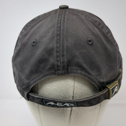 Ahead Baseball Cap Gray One Size Lane Aviation Logo Slideback Hat Industrial