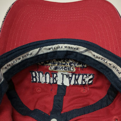 Page & Tuttle Baseball Cap Red One Size Blue Lakes Country Club Crest Slideback
