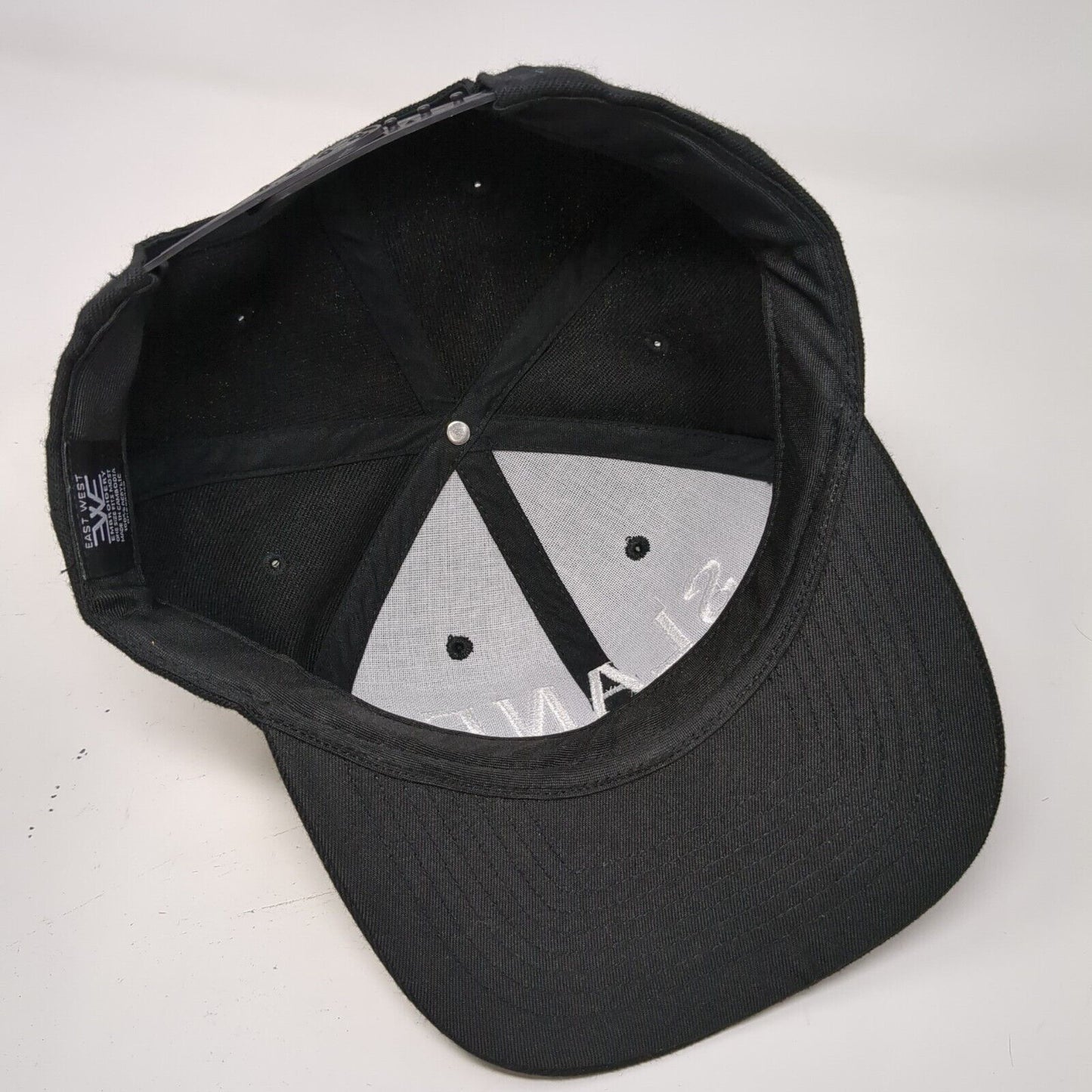 Slane Irish Whiskey Snapback Hat Black OSFM Adjustable Embroidered East West