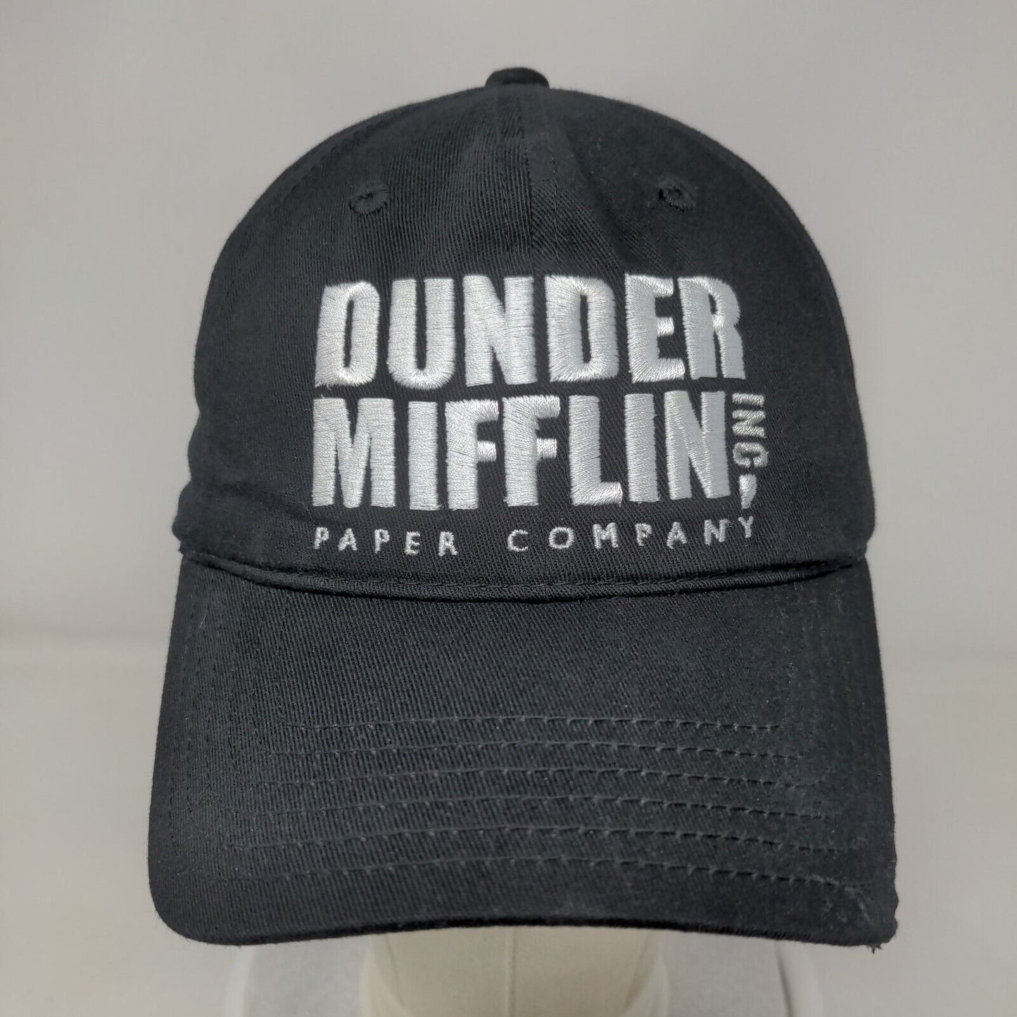 Dunder Mifflin Paper Company Strapback Hat Black One Size Embroidered