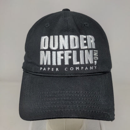 Dunder Mifflin Paper Company Strapback Hat Black One Size Embroidered