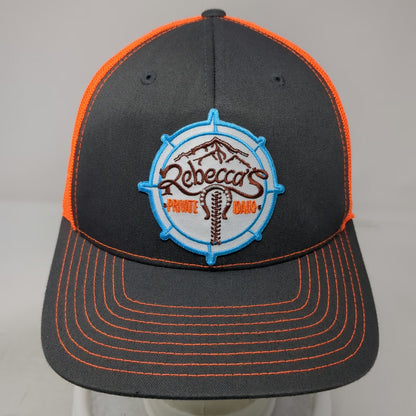 Richardson 112 Trucker Hat Gray Orange One Size Rebecca's Private Idaho Snapback
