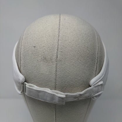 Adidas Climalite Strapback Sun Visor Hat White OSFA Adjustable Moisture Wicking