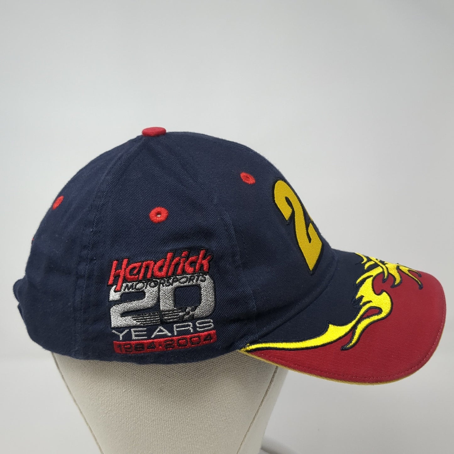 24 Jeff Gordon Flame Strapback Hat Blue One Size Chase Authentics