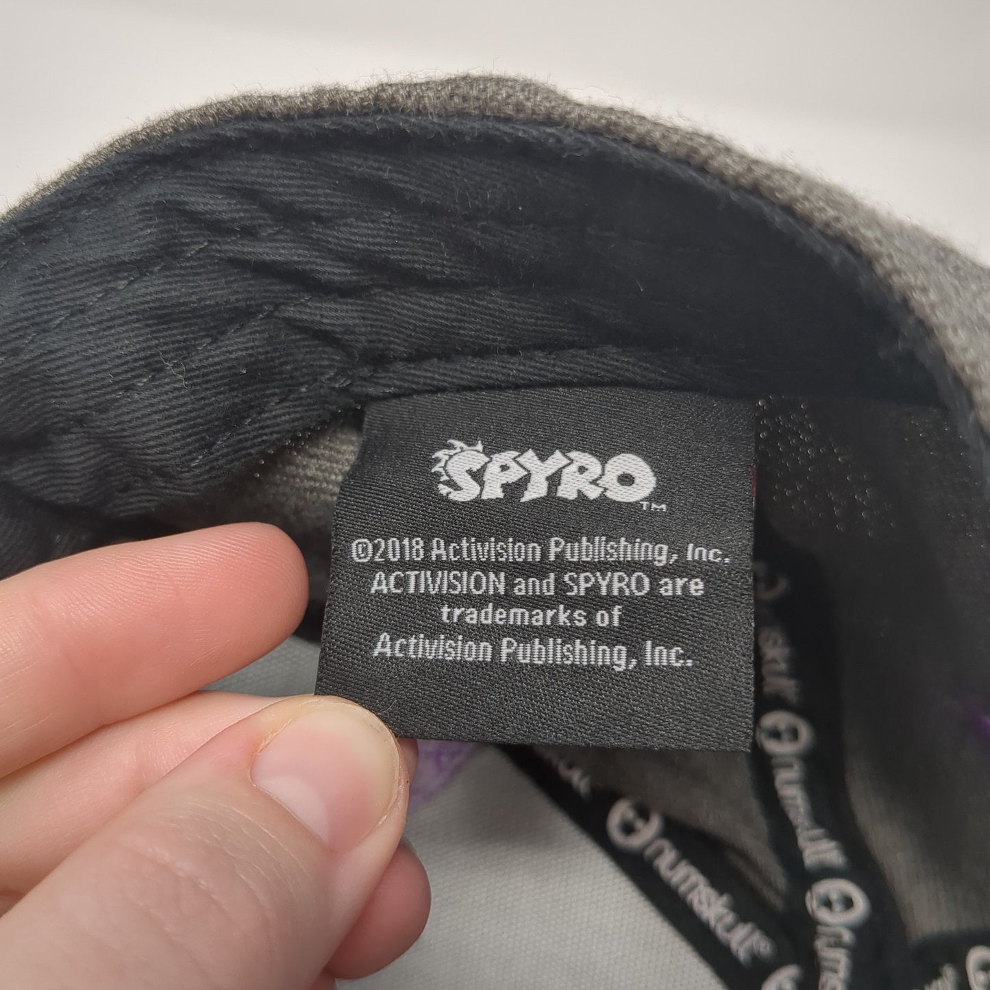 Spyro Purple Dragon Snapback Hat Gray One Size Adjustable Numskull