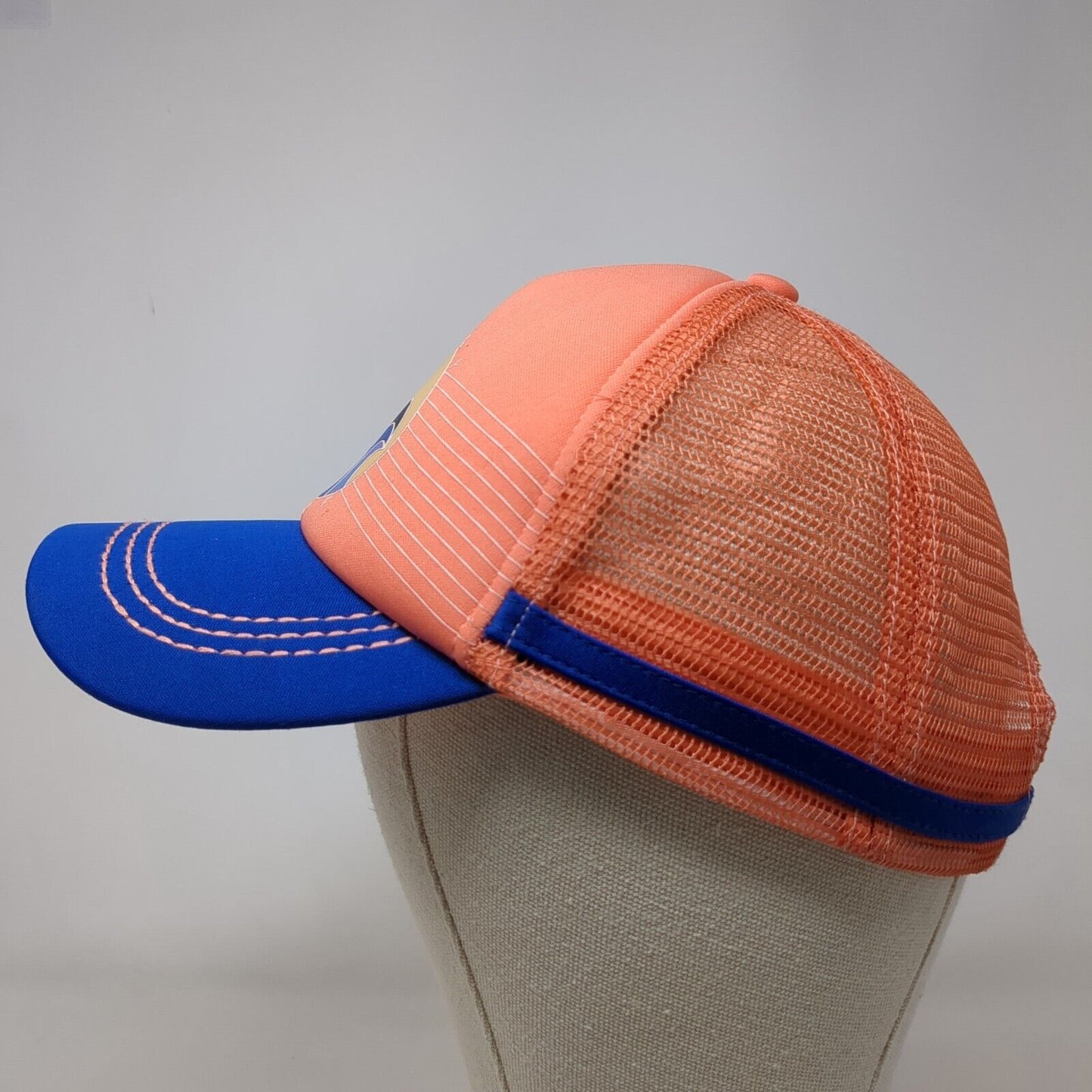 Roxy Surf Snapback Mesh Back Trucker Hat Multi One Size Colorblock