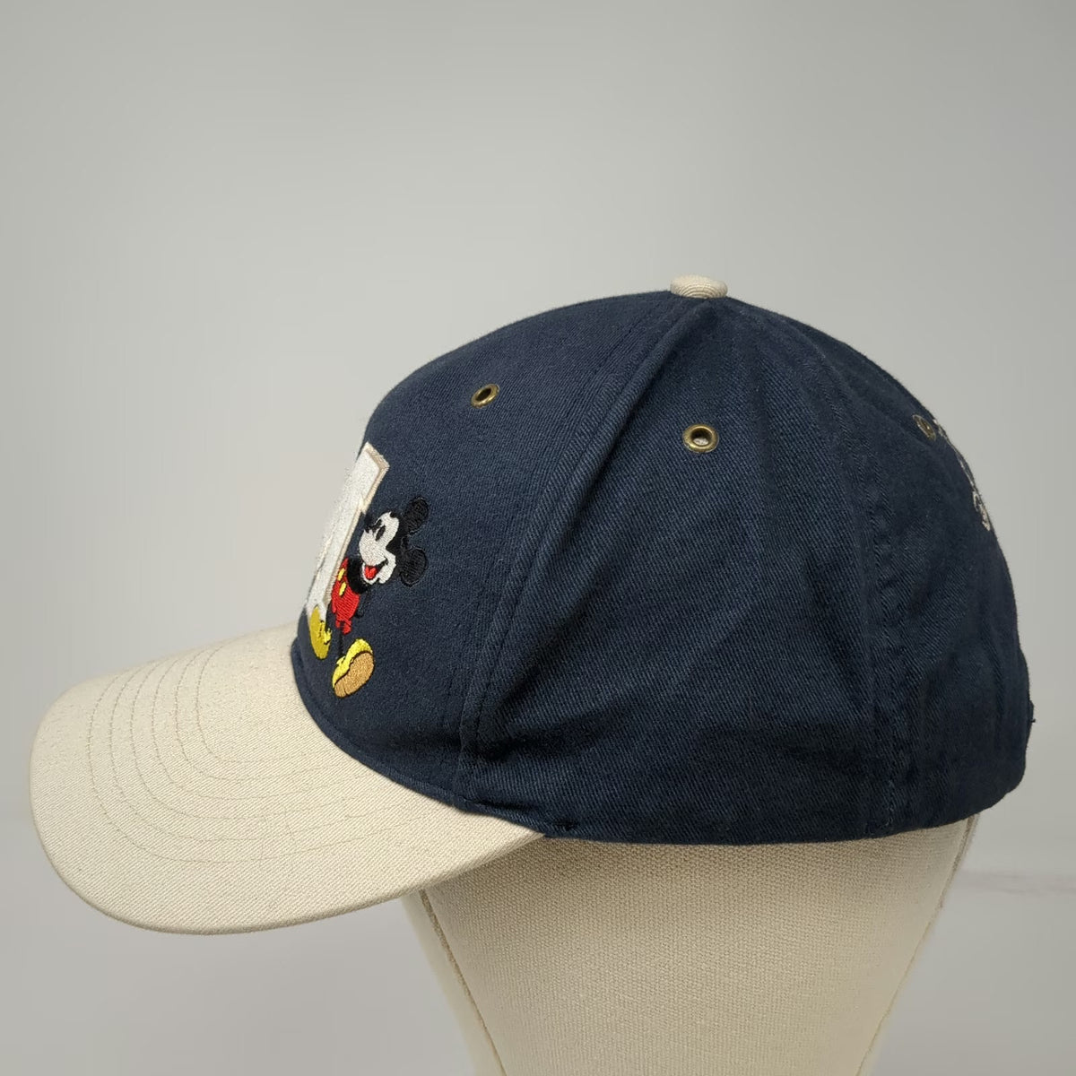 Walt Disney World Baseball Cap Blue One Size Mickey Mouse M Logo Slideback Hat