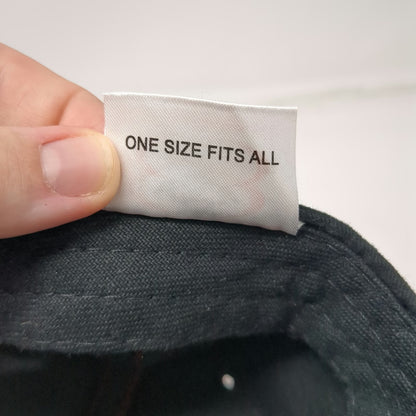 The MAX Hat Baseball Cap Black One Size Bottom Line Equipment Red Stitching hat