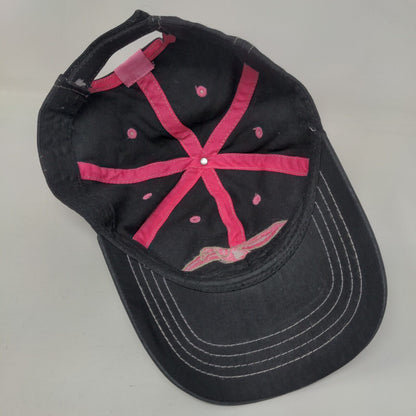 Duck Commander Strapback Hat Black One Size Adjustable Embroidered 6 Panel